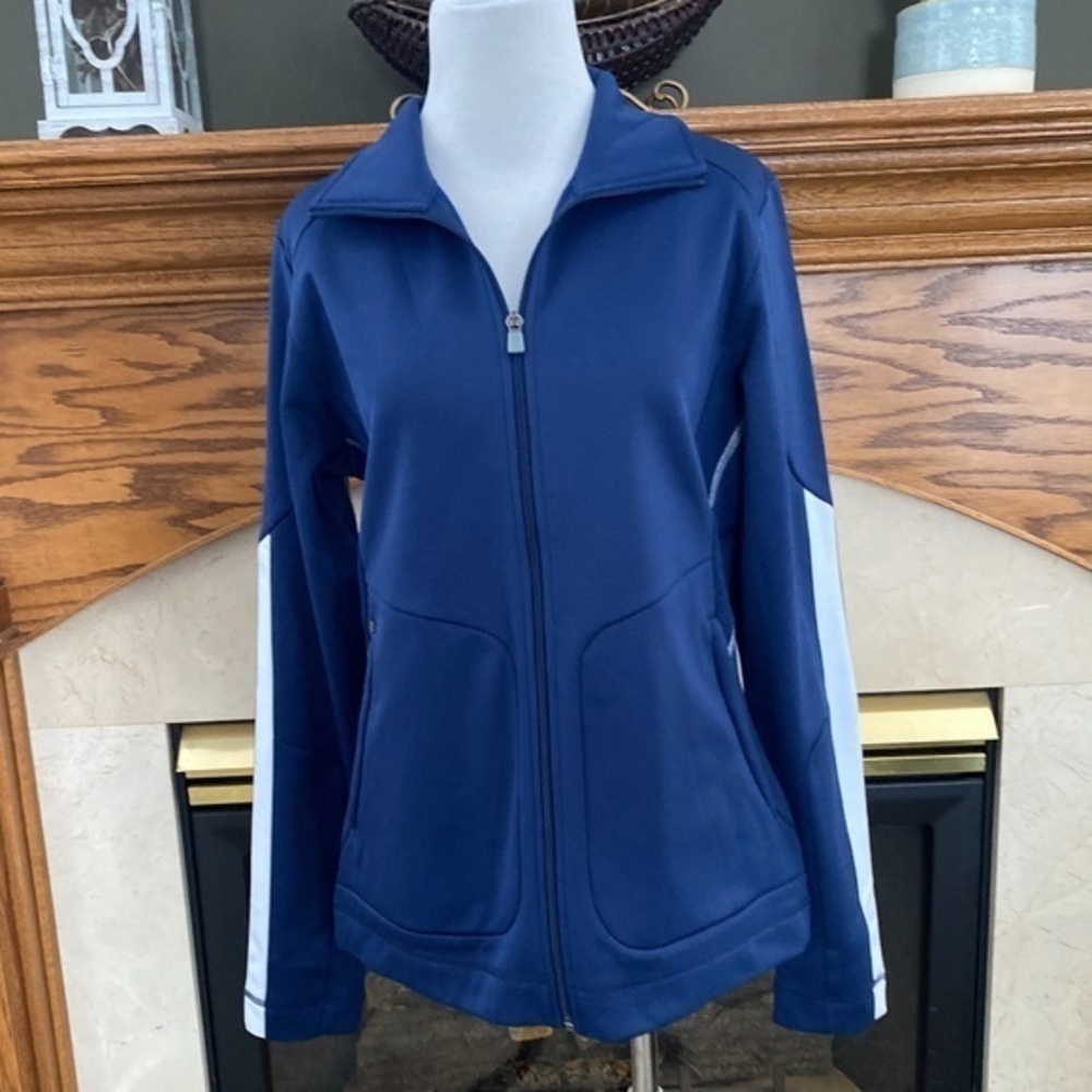 Elevate Sporty Navy Zip‎ Up Jacket Sz. M NWOT